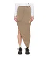 Post Archive Faction (paf) Brown 6.0 Center Midi Skirt
