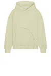 Post Archive Faction (paf) Yellow 8.0 Center Hoodie In Light Yellow