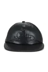 Post Archive Faction (paf) 8.0 Leather Cap Right In Black