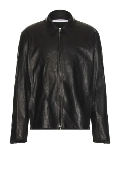 Post Archive Faction (paf) 8.0 Leather Jacket Right In Black