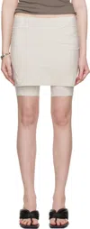 Post Archive Faction (paf) Beige 6.0 Right Skort In Ivory
