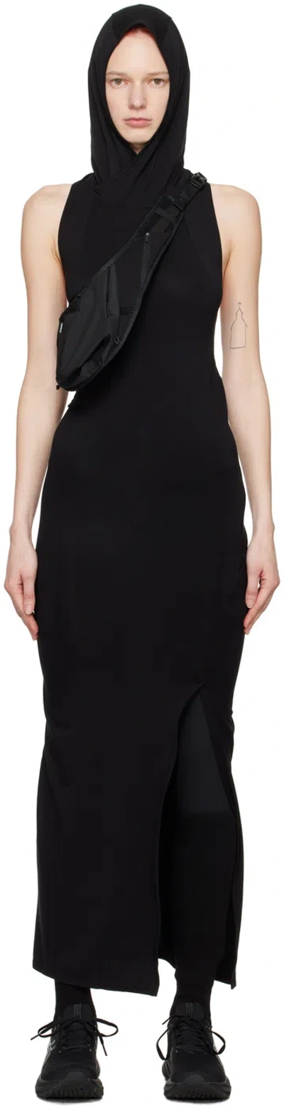 Post Archive Faction (paf) Black 6.0 Hooded Midi Dress