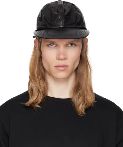 Post Archive Faction (paf) Black 8.0 Right Leather Cap