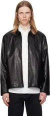 Post Archive Faction (paf) 8.0 Leather Jacket Right In Black