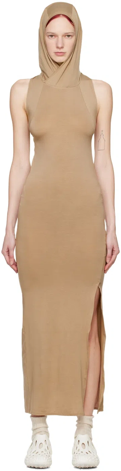 Post Archive Faction (paf) Brown 6.0 Right Midi Dress
