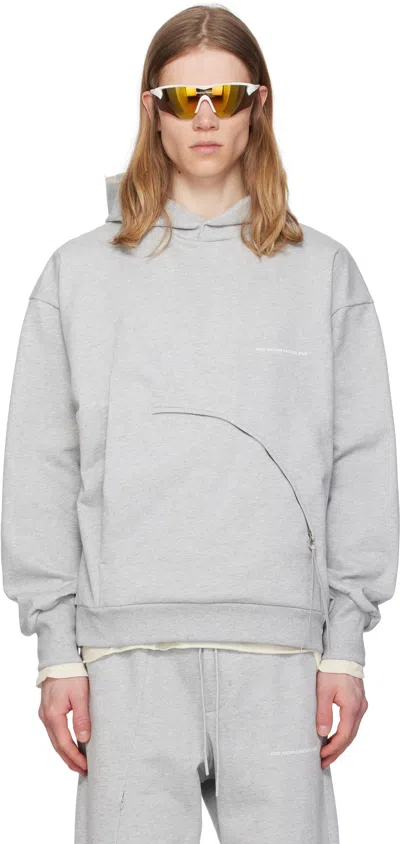 Post Archive Faction (paf) Gray 8.0 Center Hoodie In Grey