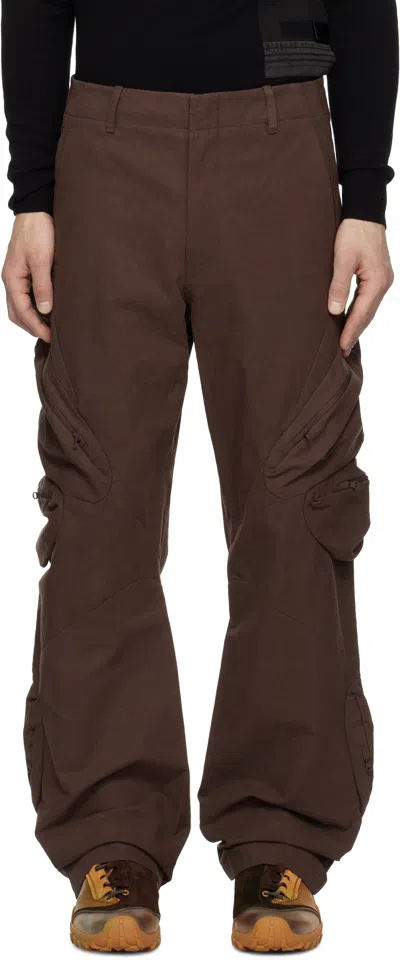 Post Archive Faction (paf) Ssense Exclusive Brown 7.0 Center Cargo Pants