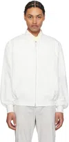 POST ARCHIVE FACTION (PAF) WHITE 6.0 RIGHT BOMBER JACKET
