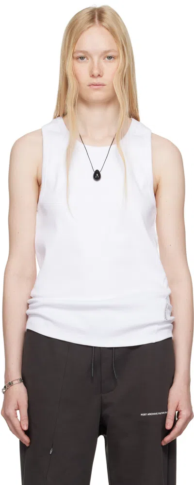 Post Archive Faction (paf) White 8.0 Right Sleeveless Tank Top In Wht White