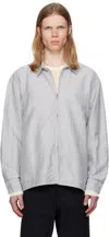 Post Archive Faction (paf) Lapel Shirt In Gray