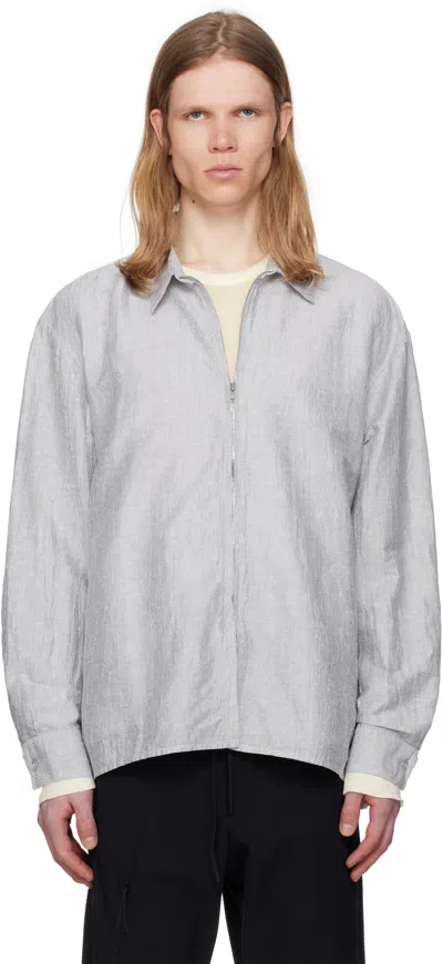 Post Archive Faction (paf) White & Navy 8.0 Right Shirt In Stripe