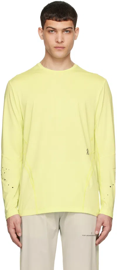 Post Archive Faction (paf) Yellow On Edition 7.0 Long Sleeve T-shirt In Hay