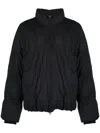Post Archive Faction 4.0+ Down Right Zip-up Padded Jacket In Black