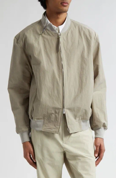 Post Archive Faction 6.0 Nylon Bomber Jacket In Grey