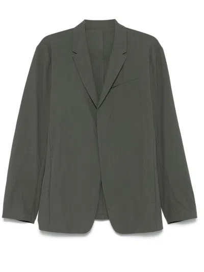 Post Archive Faction 6.0 Right Nylon-blend Blazer In Grey