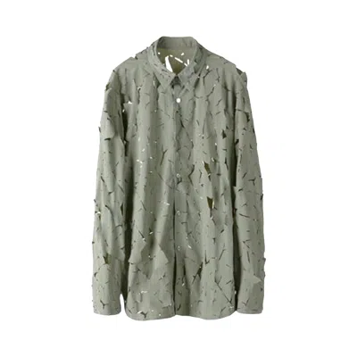 Pre-owned Post Archive Faction 6.0 Shirt Left 'green' | Men's Size L