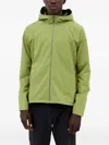 Post Archive Faction 6.0 Right Two-tone Shell Hooded Jacket In Green