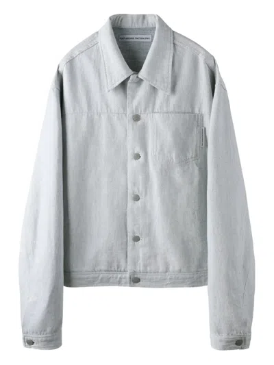 Post Archive Faction 8.0 Denim Jacket In Gray