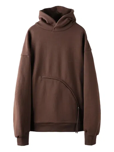 Post Archive Faction 8.0 Hoodie In Brown
