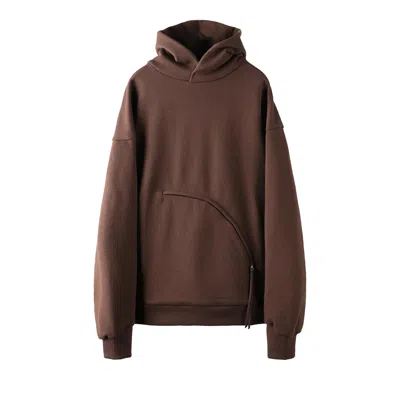 Pre-owned Post Archive Faction 8.0 Hoodie Center 'brown' | Men's Size L