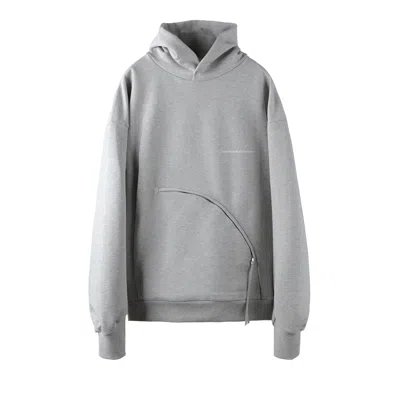 Pre-owned Post Archive Faction 8.0 Hoodie Center 'grey' | Men's Size M In Gray