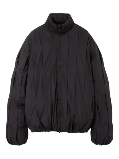 Post Archive Faction Coccon Pleated Down Jacket In Black