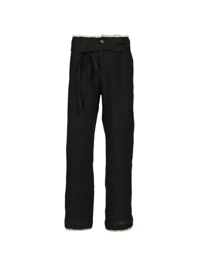 Post Archive Faction Drifter Raw-edge Trousers In Multi