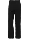 Post Archive Faction Mid-rise Straight-leg Trousers In Black