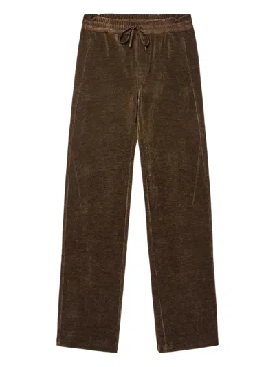 Post Archive Faction Moss Drawstring-fastening Trousers In Brown