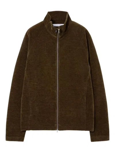 Post Archive Faction Moss Zip-fastening Jacket In Brown