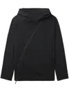 Post Archive Faction Off-centre Hooded Jacket In Black