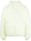 Post Archive Faction Off-centre Padded Jacket In Green