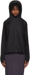 Post Archive Faction (paf) Black Asymmetric Zip Jacket In Black