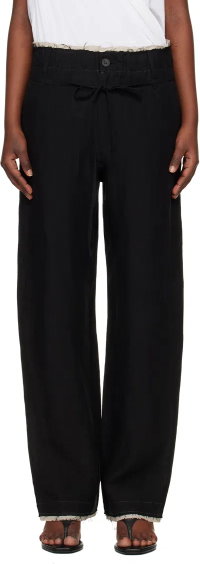 Post Archive Faction (paf) Black Drifter Single Trousers