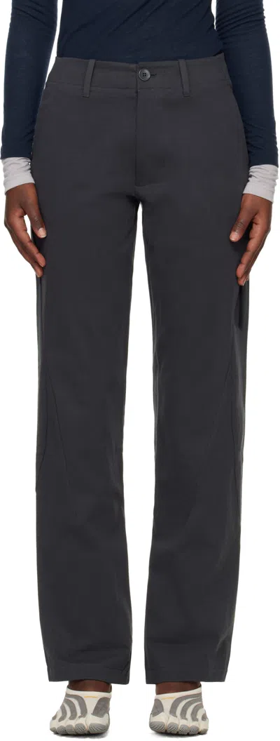 Post Archive Faction (paf) Casual Pants With Belt Loops In Blue