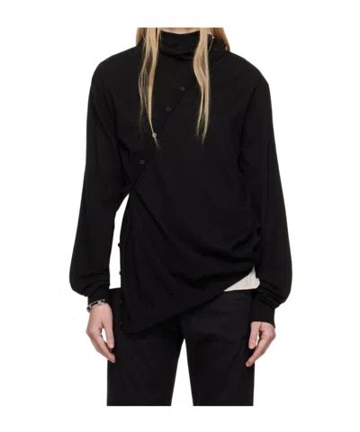 Post Archive Faction (paf) Center Knit Hooded Sweater