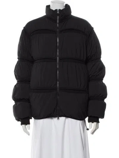 Pre-owned Post Archive Faction (paf) Down Coat In Black