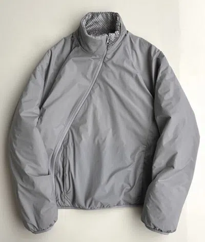 Pre-owned Post Archive Faction Paf Fw25 Reversible River Jacket Warm Grey In Gray