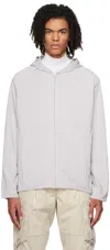 Post Archive Faction (paf) Gray Curve Hoodie In Oat