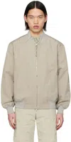 Post Archive Faction (paf) Gray 6.0 Right Bomber Jacket In Warm Grey