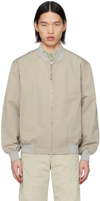 Post Archive Faction (paf) Gray 6.0 Right Bomber Jacket In Warm Grey