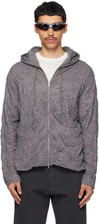 Post Archive Faction (paf) Gray Zip Archive Hoodie