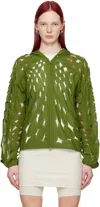 Post Archive Faction (paf) Green 6.0 Left Hoodie In Green