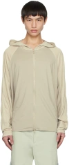 Post Archive Faction (paf) Hooded Long-sleeve Casual Jacket In Grey Green