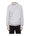 Post Archive Faction (paf) Gray 8.0 Knit Center Hoodie In Gray