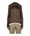 Post Archive Faction (paf) Hoodie Patchwork Casual Jacket In Brown