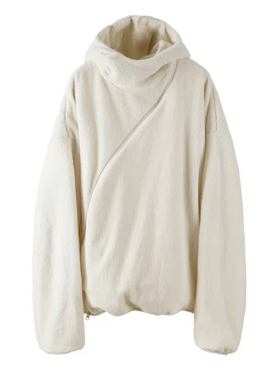 Post Archive Faction (paf) Knitted 5.1 Hoodie Center In White