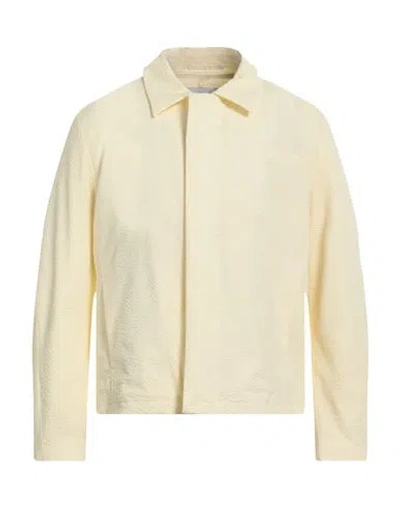 Post Archive Faction Paf Post Archive Faction (paf) Man Jacket Cream Size M Cotton, Nylon, Polyurethane In White