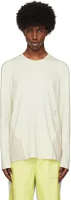 Post Archive Faction (paf) Off-white On Edition Running Long T-shirt In Ice