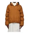 Post Archive Faction (paf) Ssense Exclusive Brown Down Jacket In Brown